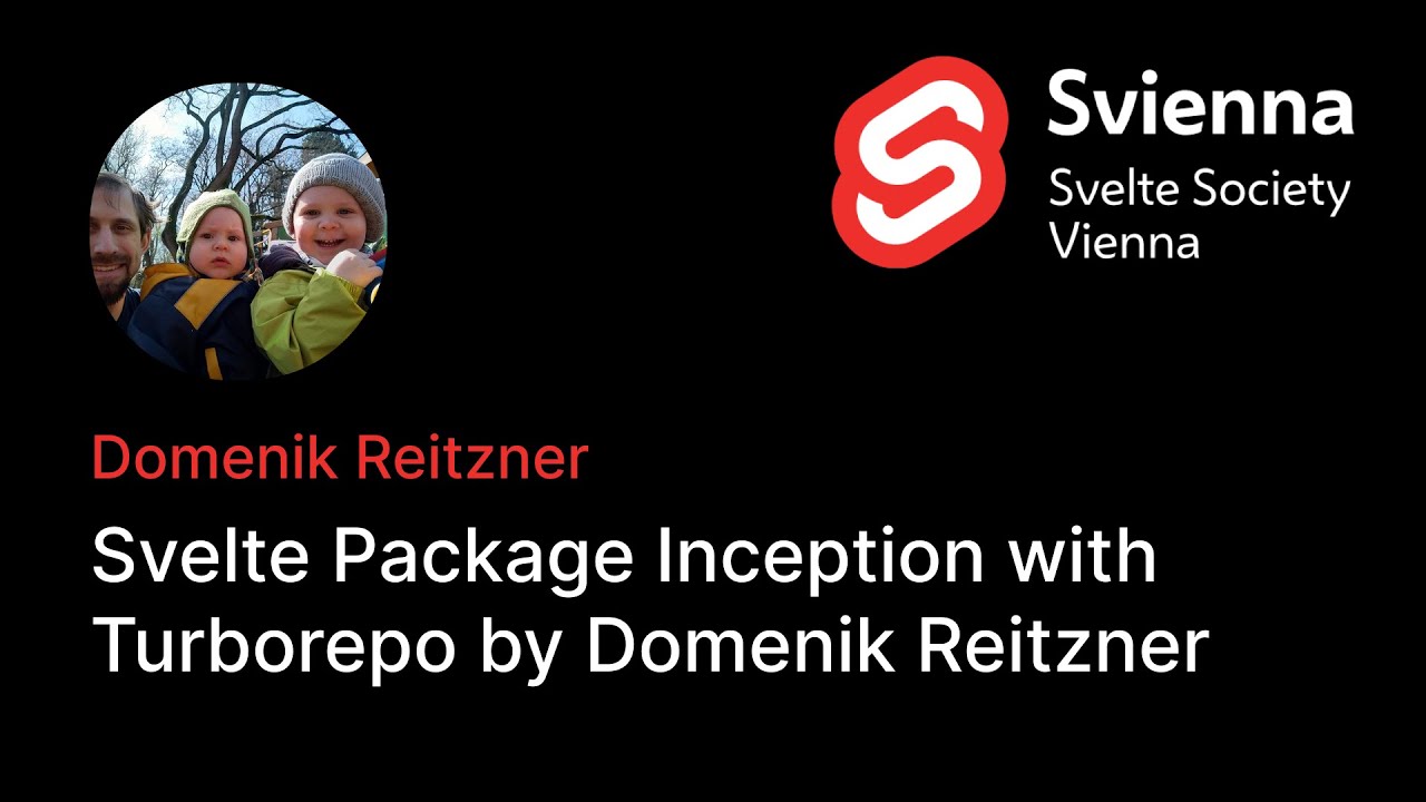 header Svackage - Svelte package inception with turborepo